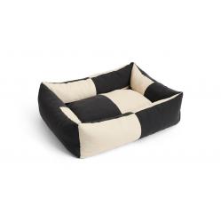 HAY - Dogs Bed Zip Large - H30 x W75 x L96 cm - Black & White - Pet Supplies