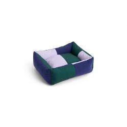 HAY - Dogs Bed  Zip Small - H21 x W52 x L60 cm - Green & Lavender - Pet Supplies