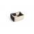 HAY - Dogs Bed Zip X-Small  - W43 x L52 x H21 cm - Black & White - Pet Supplies