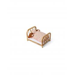 Smallstuff - Sleeping bag for doll, with pillow, birds and hearts (73100-02) - Toys