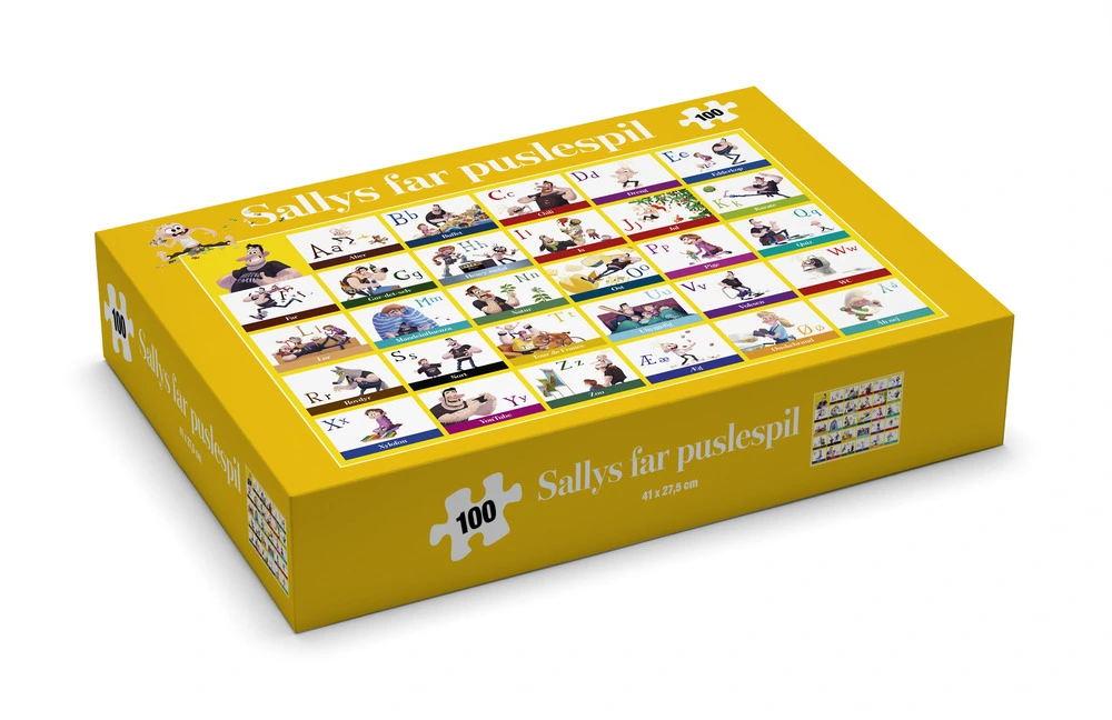 Sallys far - ABC-puslespil, 100 brikker - Toys