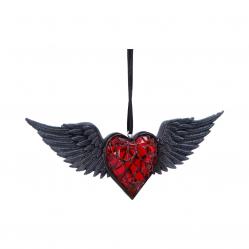 Nemesis - House Of Obscura - Black Winged Heart Hanging Ornament - Fan Shop and Merchandise
