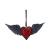 Nemesis - House Of Obscura - Black Winged Heart Hanging Ornament - Fan Shop and Merchandise