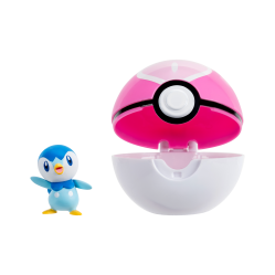 Pokémon - Clip N Go Piplup with Love Ball (PKW4613) - Toys