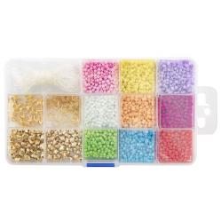 JOYA - Beads In Storage Box Incl Thread (981004) - Toys