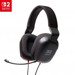 PowerA - Wired Stereo Headset for Nintendo Switch 2 - Black - Nintendo Switch 2