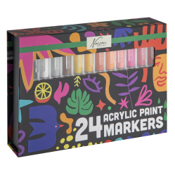 Nassau - Acrylic Paint Brush Markers, 24 Pcs (AR017001) - Toys