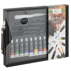 Nassau - Black Wooden Case With Carry Handle Acrylic Set, 21 Pcs (AR099503) - Toys
