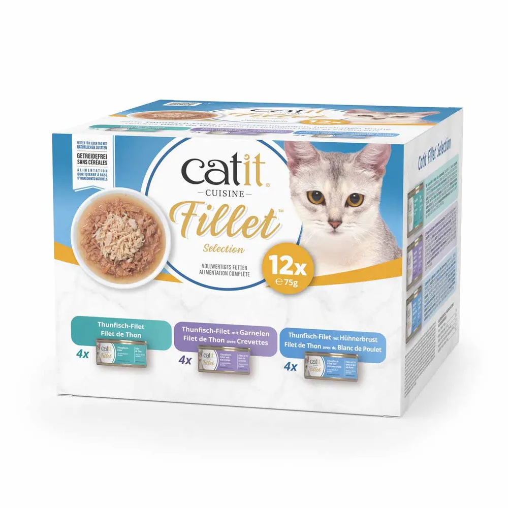 Catit -  Cuisine Tuna Fillet - Variopack - 12 pcs- 75g - Pet Supplies