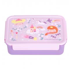 A little lovely company - Bento lunch box: Princesses - Purple - 22 x 7 x 14.5 cm - Toys