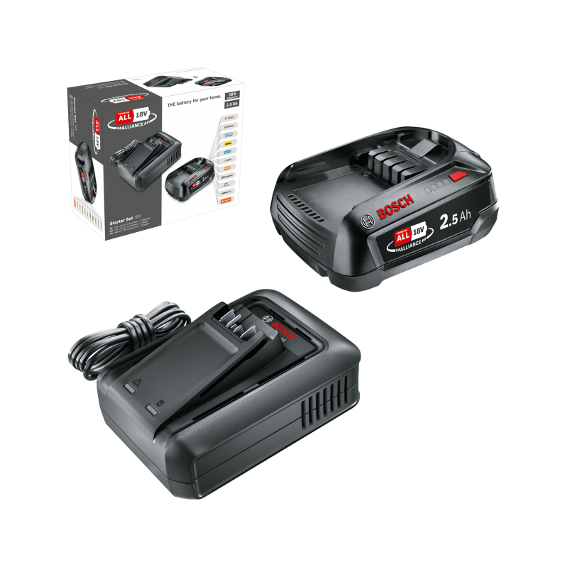 Bosch DIY - Batteriset 18V 2,5H With Charger AL 18V-44 - Tools and Home Improvements Bosch DIY - Batteriset 18V 2,5H With Charger AL 18V-44 - Tools and Home Improvements