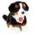 Teddy Hermann - Sitting Bernese Mountain Dog 21 cm (919728) - Toys