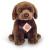 Teddy Hermann - Sitting Labrador dark brown 25 cm (919582) - Toys
