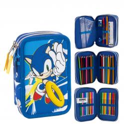 Cerda - Pencil Case with Accessories - Sonic (I-2700002296) - Toys