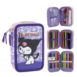 Cerda - Pencil Case with Accessories - Hello Kitty Kuromi (I-2700002311) - Toys