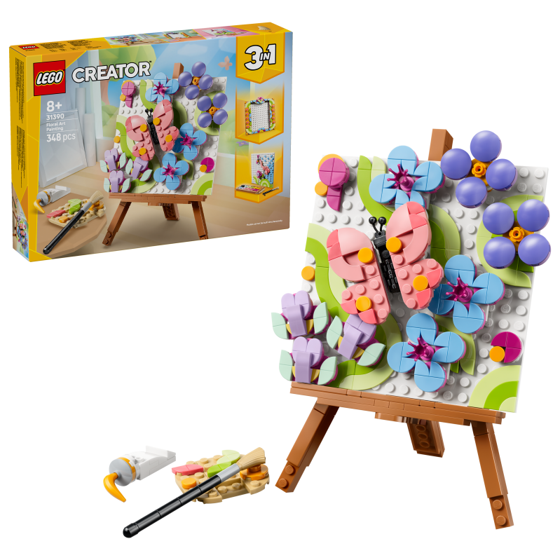LEGO - LEGO Creator - Floral Art Decor Painting (31390) - Toys