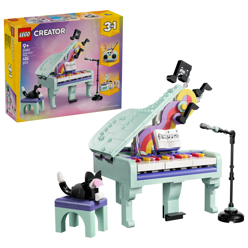 LEGO - LEGO Creator - Music Decor Piano with Cat (31392) - Toys