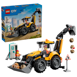 LEGO - LEGO City - Yellow Backhoe Loader (60480) - Toys