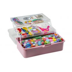 Hobby box pink with approx. 1500 parts (736573) - Toys