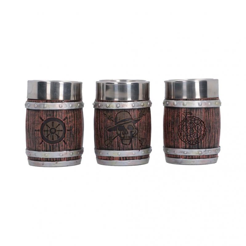 Nemesis - One Piece - Barrel Shot Glass Set (Gift Box - Set of 4) - Fan Shop and Merchandise Nemesis - One Piece - Barrel Shot Glass Set (Gift Box - Set of 4) - Fan Shop and Merchandise