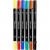 Creativ Company - Textile markers, line 2,3+3,6 mm, standard colours, 6 pc/ 1 pack (334819) - Toys
