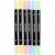 Creativ Company - Textile markers, line 2,3+3,6 mm, pastel colours, 6 pc/ 1 pack (334829) - Toys