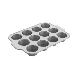 KitchenAid - Metal Bakeware Muffin Pan - Silver - Home and Kitchen