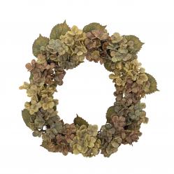 Bloomingville - Hydrangea Wreath - Rose - Approximately 50 cm - Home and Kitchen
