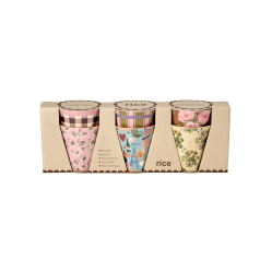 Rice - Melamine Cups with Bon Vivant Prints - Small - 160 ml - Baby and Children