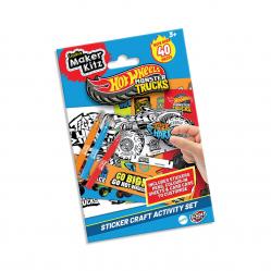 Hot Wheels - Monster Trucks Sticker Craft Activity Set (BLA30000) - Toys