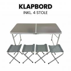 Scandinavian Collection - Card table set - 120 × 60 × 55/62/70 cm - Sport and Outdoor