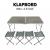 Scandinavian Collection - Card table set - 120 × 60 × 55/62/70 cm - Sport and Outdoor