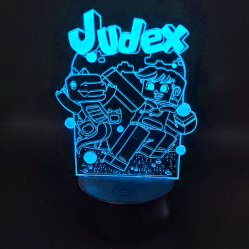 Judex - Dino 3D LED Lamp - Fan Shop and Merchandise