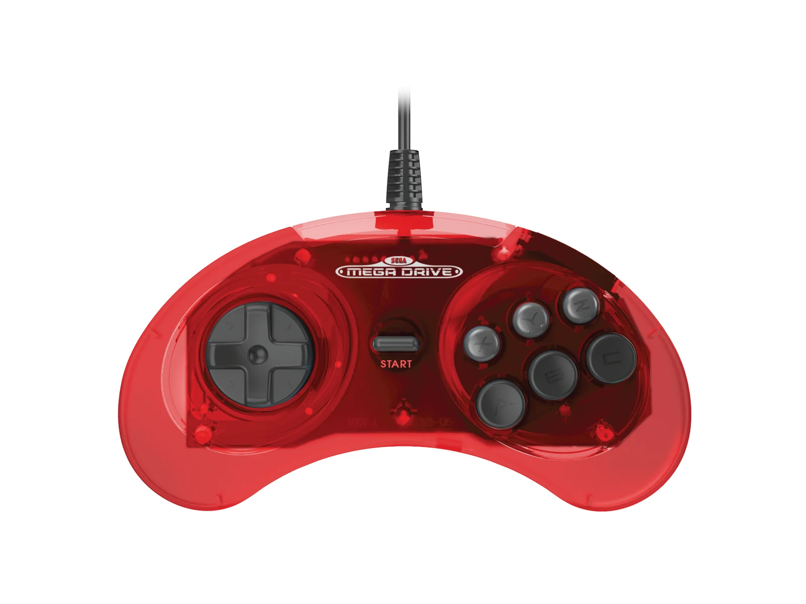 Retro-Bit - SEGA MD Controller Crimson Red - Sega Mega Drive