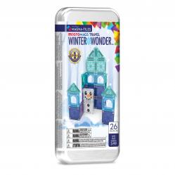 Magna Tiles - microMAGS Winter Wonder Travel 26-Piece Set (90566) - Toys
