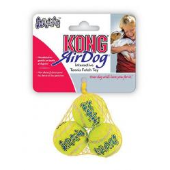 Kong - Airdog Squeakair Tennisball 3-pack XS - Yellow - 4 cm - Pet Supplies