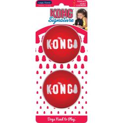 Kong - Signature Ball Large 2-Pack - 8cm - Pet Supplies