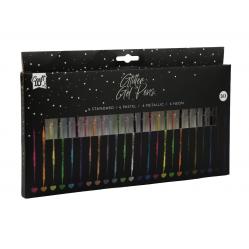 Craft ID - Glitter Gel Pens, 24 pcs (CR704400) - Toys