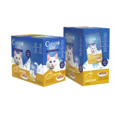 Clever cat - Clever Cat Pouches - Chicken - 12-pack - Pet Supplies