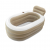 Scandinavian Collection - Inflatable Bathtub - Brown/Beige Tone - 130 × 75 × 45 cm - Home and Kitchen