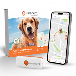 Weenect - Dog XS White edition – NEW GPS for dogs - Pet Supplies