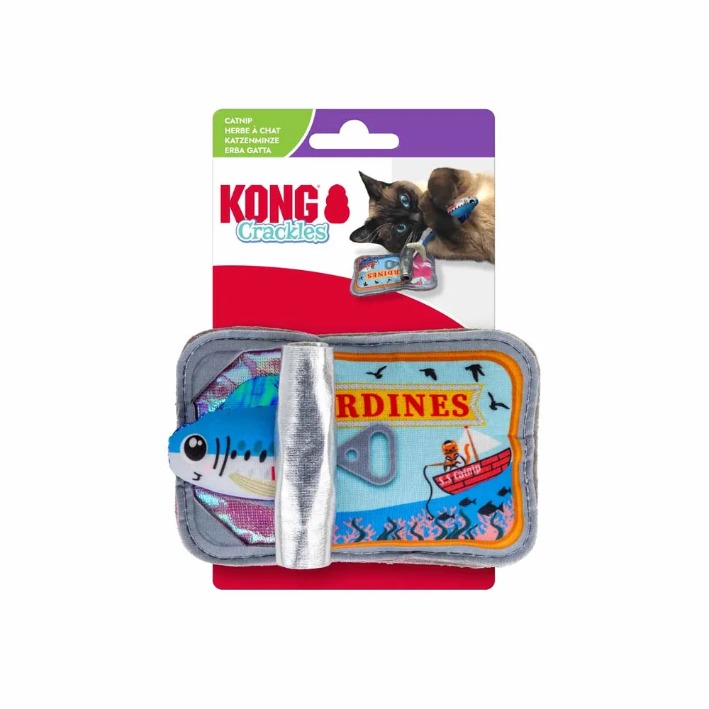 Kong - Cat crackles Sardine  -  with catnip - Pet Supplies
