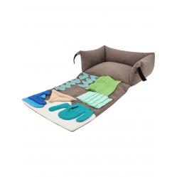 Nordic paws  -  Dog bed with seek and play area  - 50x40cm - Pet Supplies