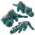 Dino World - Plush Dino Lying Green 50 cm (414291) - Toys