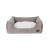 Nordic paws - Pine Dog Bed - Grey - L 70 x 60 cm. - Pet Supplies