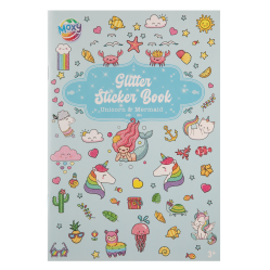 Moxy - Glitter Sticker Book A5 - Blue - Toys
