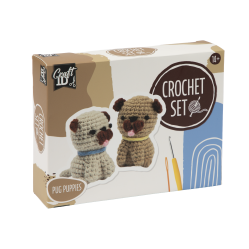 Craft ID - Crochey Kit Pug Dogs (CR175317) - Toys