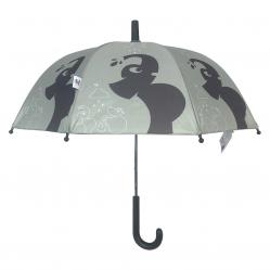 Follow the Duck - Umbrella with Elephant Print - Sage Green - 64 cm - Clothing