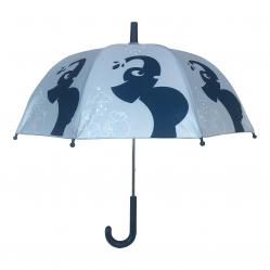 Follow the Duck - Umbrella with Elephant Print - Dusty Blue - 64 cm - Clothing