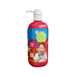 Natural Face & Finger Paint - 1000ml Bottle Dispenser - Red (109007) - Toys